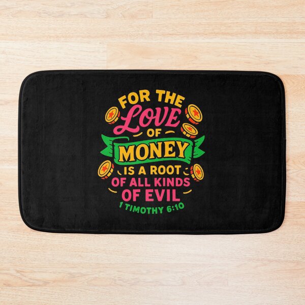 Item preview, 1 Timothy 6:10 For The Love Of Money Is A Root Of All Kinds Of Evil designed and sold by plushism.