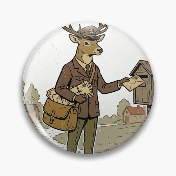 Item preview, Timeless Deer Postman Delivering Letters designed and sold by pictranoosa.