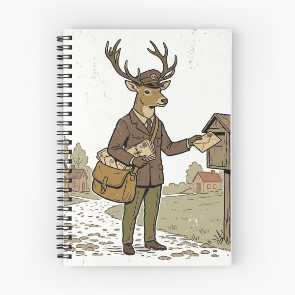 Item preview, Timeless Deer Postman Delivering Letters designed and sold by pictranoosa.