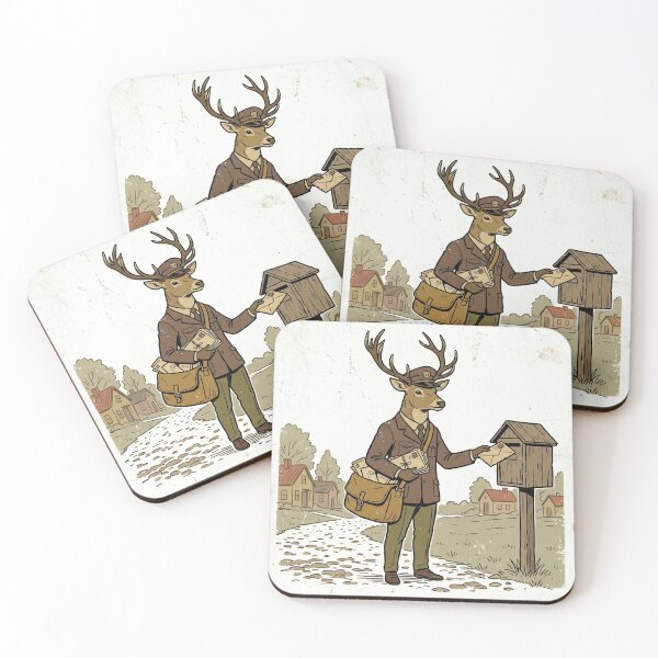 Item preview, Timeless Deer Postman Delivering Letters designed and sold by pictranoosa.