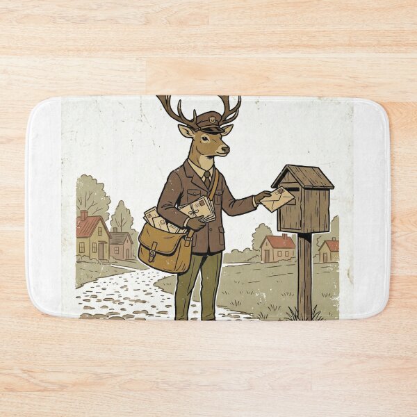 Item preview, Timeless Deer Postman Delivering Letters designed and sold by pictranoosa.