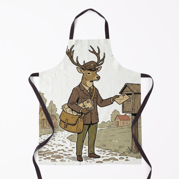 Item preview, Timeless Deer Postman Delivering Letters designed and sold by pictranoosa.