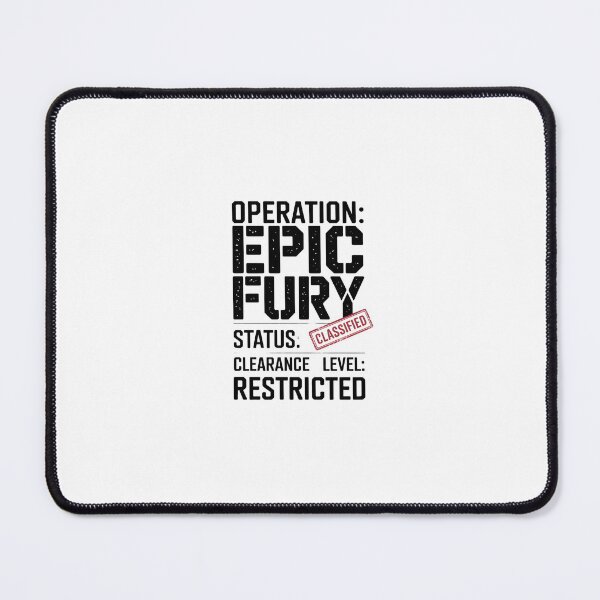 Item preview, Operation Epic Fury Classified Military Shirt | Tactical Restricted Clearance Design designed and sold by LEOdesignerArt.