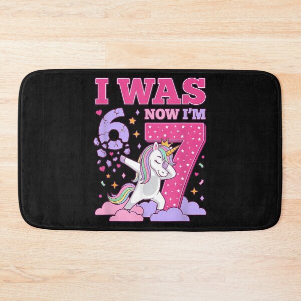 Item preview, I Was 6 Now I'M 7 Unicorn Girl 6 7 Birthday designed and sold by CHIFOUR4.