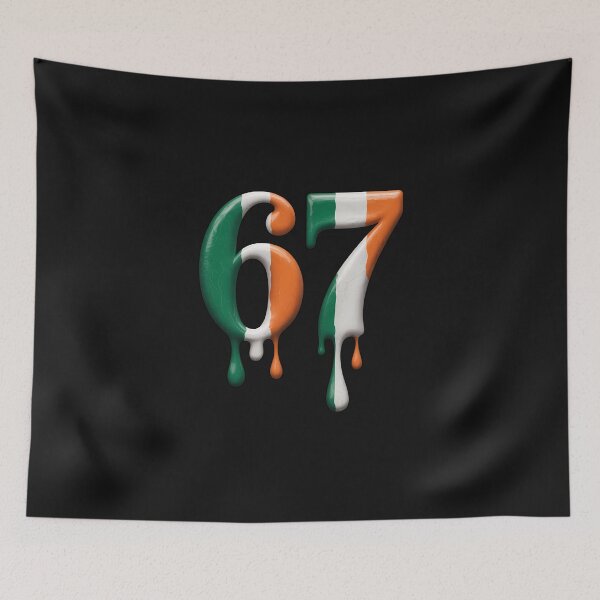 Item preview, Dripping Irish Flag 67 Number St Patrick'S Day Viral Kids designed and sold by CHIFOUR4.