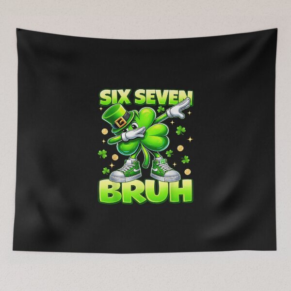 Item preview, Funny Six Seven Bruh 67 Meme Shamrock St Patricks Day designed and sold by CHIFOUR4.