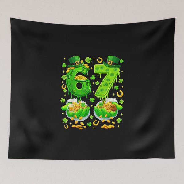 Item preview, 67 Meme Shamrocks Six Seven Shamrocks 6 7 St Patricks Day designed and sold by CHIFOUR4.