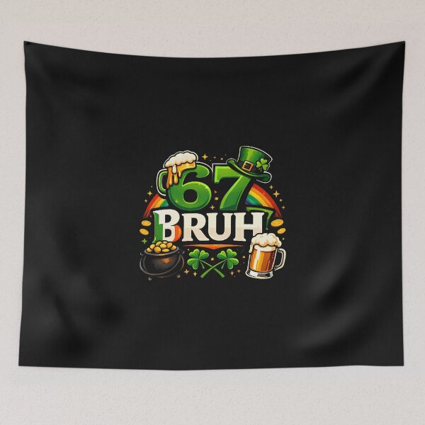 Artikelvorschau, Six Seven Bruh Tee 67 St. Patrick's Day Outfit Shamrock Beer entworfen und verkauft von CHIFOUR4.
