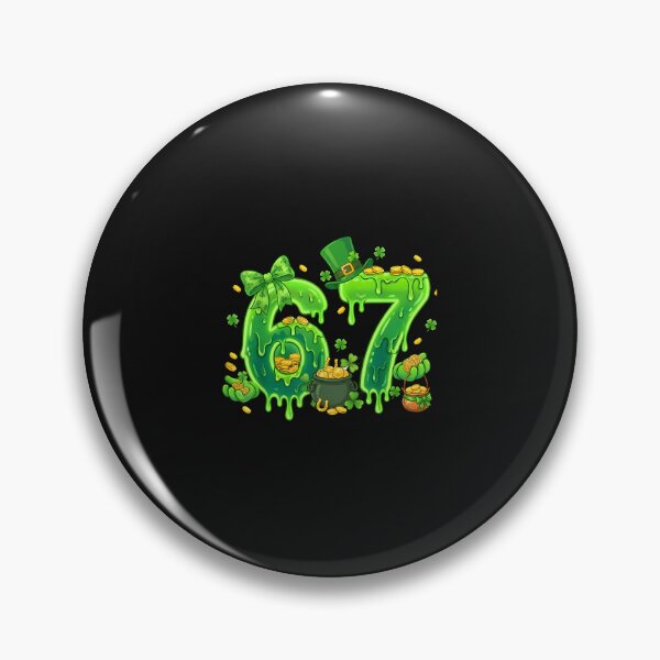 Item preview, Six Seven Meme 67 Shamrock St Patricks Day Gen Alpha Slang designed and sold by CHIFOUR4.