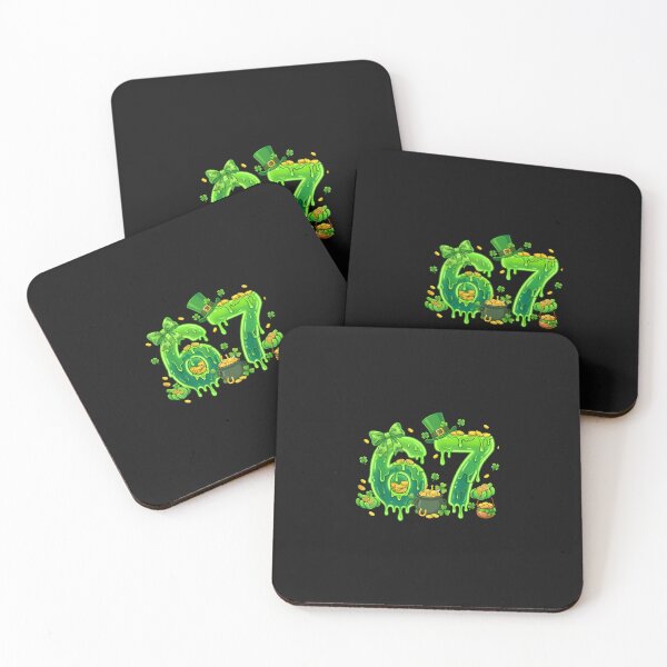 Item preview, Six Seven Meme 67 Shamrock St Patricks Day Gen Alpha Slang designed and sold by CHIFOUR4.