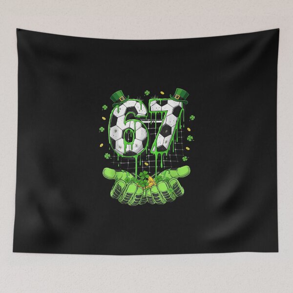 Item preview, Soccer 67 Patricks Day Six Seven Funny Gen Alpha Meme Drip designed and sold by CHIFOUR4.