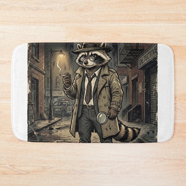 Item preview, Classic Raccoon Detective Noir designed and sold by pictranoosa.