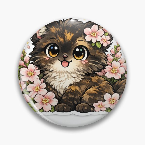 Item preview, Tortoiseshell Fluffy Cute Kitten designed and sold by SeaBySeaDesigns.
