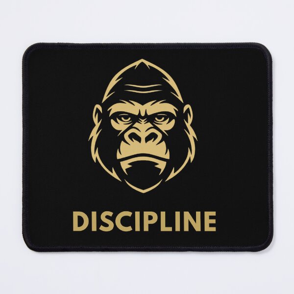 Item preview, Discipline Gorilla Symbol Minimal Gold Gorilla Strength Leadership Design designed and sold by Pillar8.