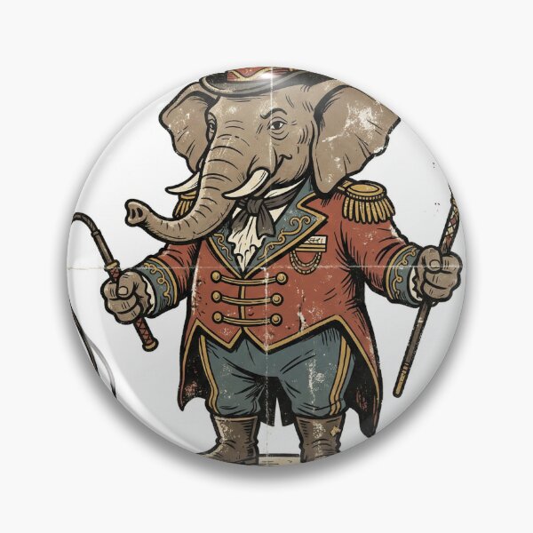 Item preview, Old-Fashioned Elephant Circus Ringmaster designed and sold by pictranoosa.