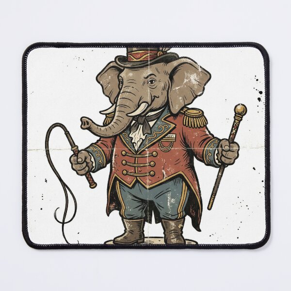 Item preview, Old-Fashioned Elephant Circus Ringmaster designed and sold by pictranoosa.