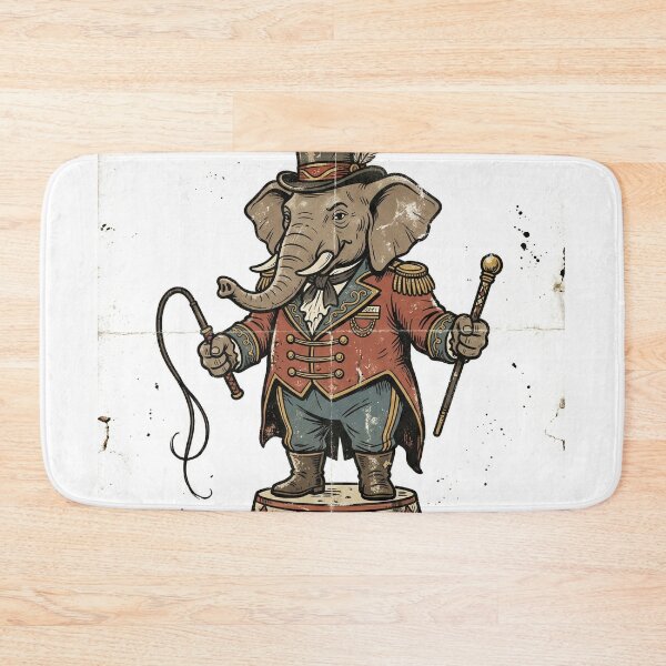 Item preview, Old-Fashioned Elephant Circus Ringmaster designed and sold by pictranoosa.