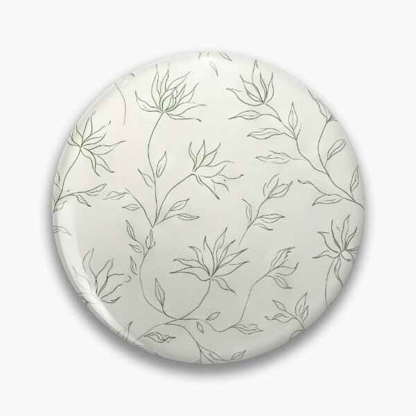 Item preview, Minimalist Tulipa Acuminata Green and White Seamless Pattern designed and sold by scicilysimonee.