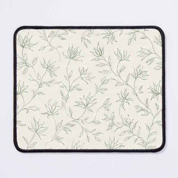 Item preview, Minimalist Tulipa Acuminata Green and White Seamless Pattern designed and sold by scicilysimonee.