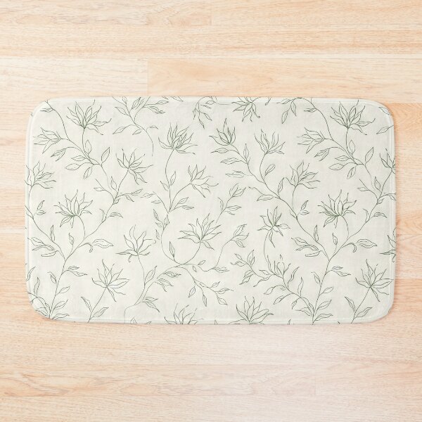 Item preview, Minimalist Tulipa Acuminata Green and White Seamless Pattern designed and sold by scicilysimonee.