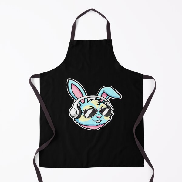 Item preview, Cool Blue DJ Bunny Head With Sunglasses designed and sold by Dakson Design - Fantasy Art.