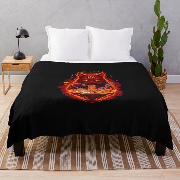 Item preview, Fire Ramen Cat – Dark Japanese Food Art designed and sold by CHIFOUR4.
