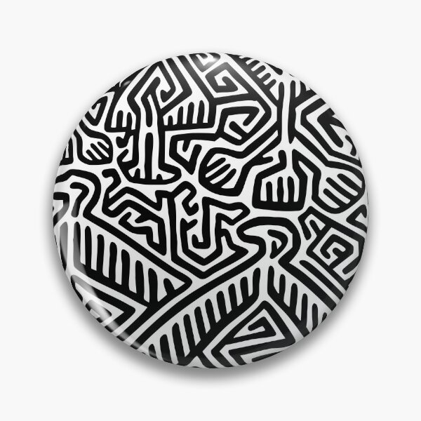 Item preview, mola black and white from Panama  designed and sold by Melquidedec.