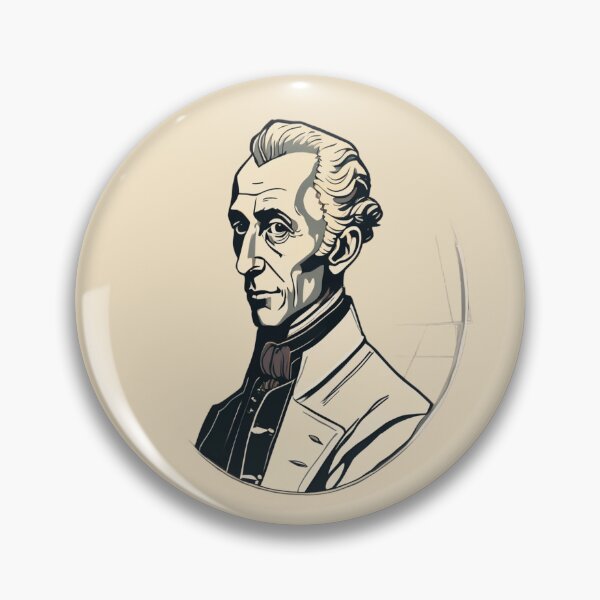 Item preview, Immanuel Kant Modern Minimal Portrait designed and sold by Artisticanvas.