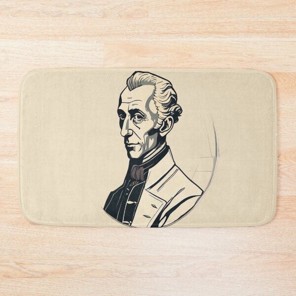 Item preview, Immanuel Kant Modern Minimal Portrait designed and sold by Artisticanvas.