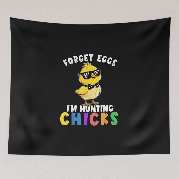 Item preview, Forget Eggs Im Hunting Chicks Funny Easter Boys Toddler Kids designed and sold by CHIFOUR4.