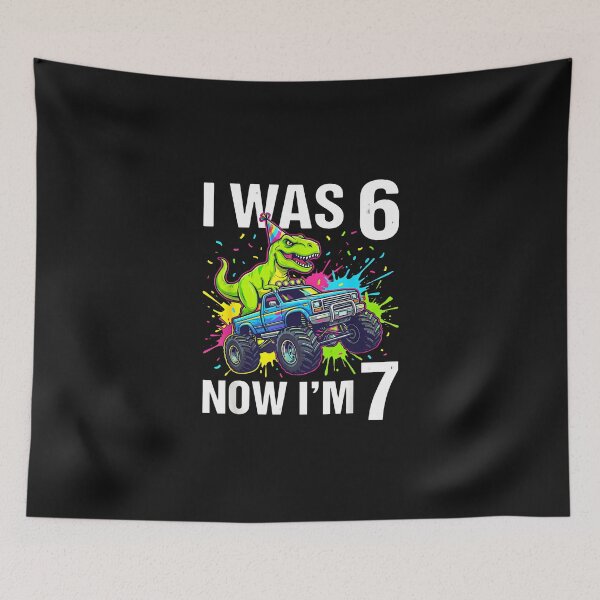 Item preview, I Was Six Now I'M Seven Dinosaur 67 Meme 7Th Birthday Funny  designed and sold by CHIFOUR4.