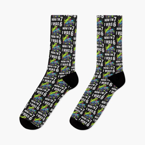 Item preview, I Was Six Now I'M Seven Dinosaur 67 Meme 7Th Birthday Funny  designed and sold by CHIFOUR4.