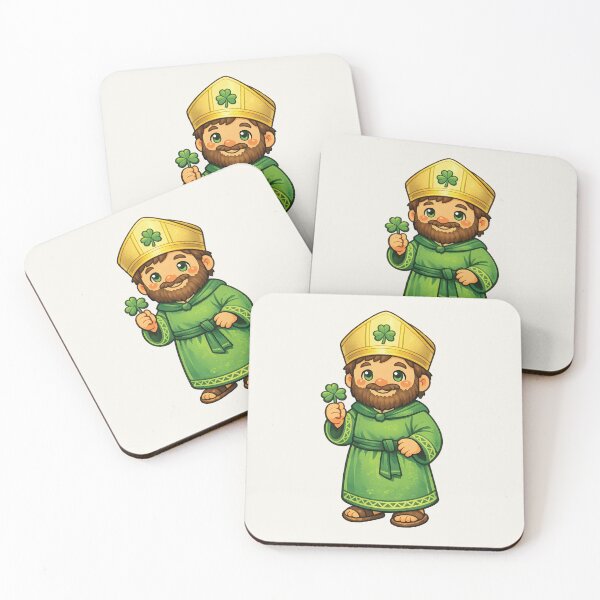 Item preview, Saint Patrick Illustration • Cute Irish Saint Art for Kids designed and sold by Walk on Water Designs.
