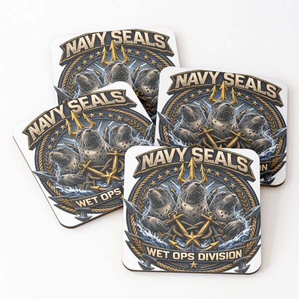 Item preview, Funny Navy SEALs Wet Ops - Real Seal Cartoon Military Humor designed and sold by Endthedisease.