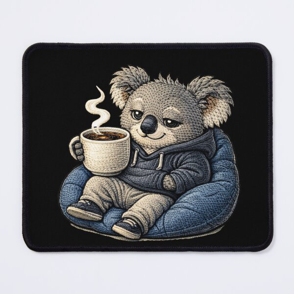 Item preview, Lazy Sunday Koala – Premium Embroidered Cozy Weekend Aesthetic designed and sold by ColorSplash123.