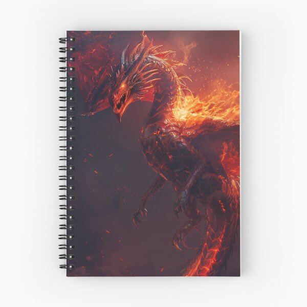 Item preview, Flame Dragon Wyvern Hovering Above designed and sold by QuantumDrift.