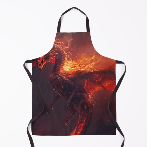 Item preview, Flame Dragon Wyvern Hovering Above designed and sold by QuantumDrift.