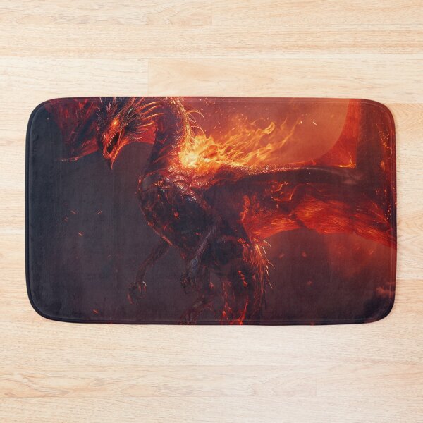 Item preview, Flame Dragon Wyvern Hovering Above designed and sold by QuantumDrift.