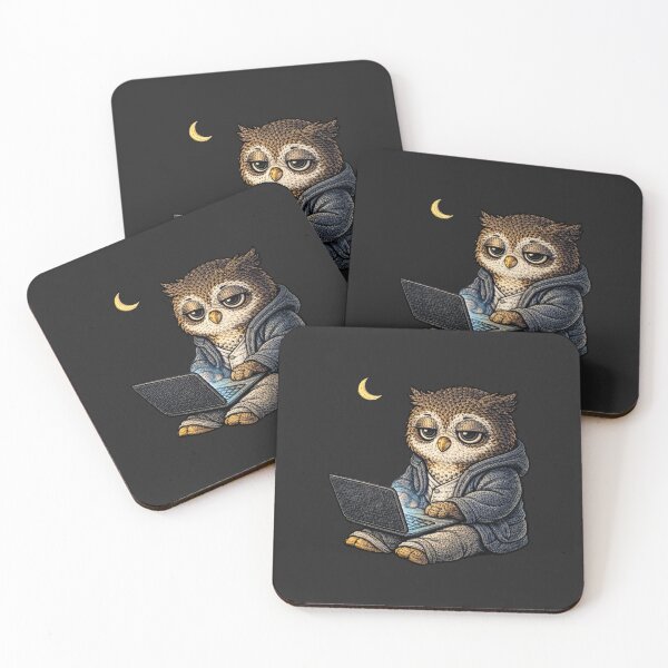 Item preview, Late Night Owl – Premium Embroidered Night Work Aesthetic designed and sold by ColorSplash123.