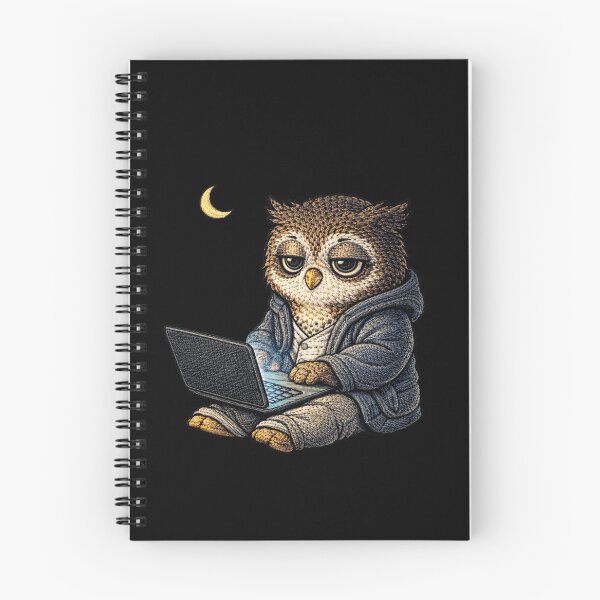 Item preview, Late Night Owl – Premium Embroidered Night Work Aesthetic designed and sold by ColorSplash123.