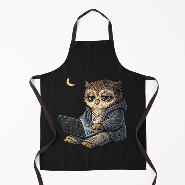 Item preview, Late Night Owl – Premium Embroidered Night Work Aesthetic designed and sold by ColorSplash123.