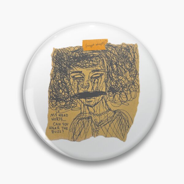 Item preview, head hurts doodle pen art designed and sold by its-roughdrafts.