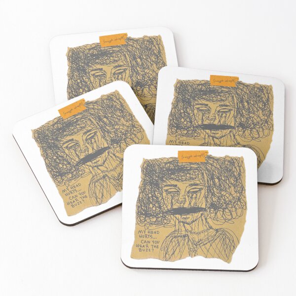 Item preview, head hurts doodle pen art designed and sold by its-roughdrafts.