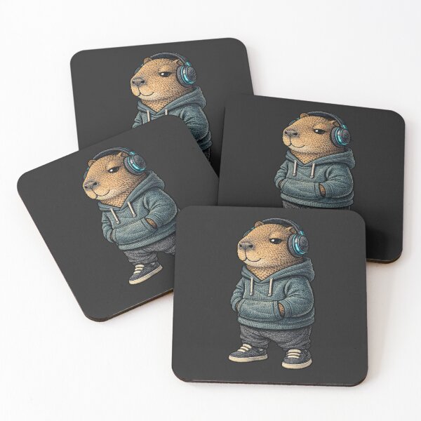Item preview, Chill Vibes Capybara – Premium Embroidered Urban Streetwear Aesthetic designed and sold by ColorSplash123.