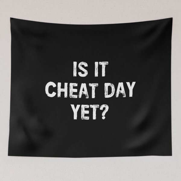 Item preview, Is It Cheat Day Yet - Workout Gym Funny Saying designed and sold by kamalasyakila.