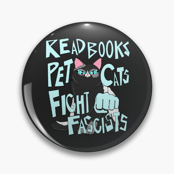 Item preview, read books pet cats fight fascists  designed and sold by crestfallenmermaid.