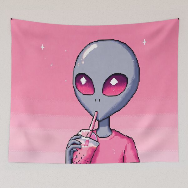 Item preview, Pink alien tea  designed and sold by Zheap14.