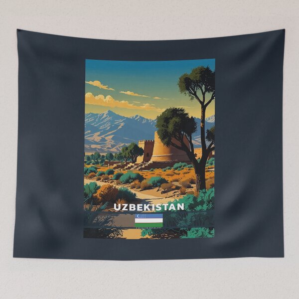 Item preview, Uzbekistan Travel  designed and sold by Thistle-TShop.
