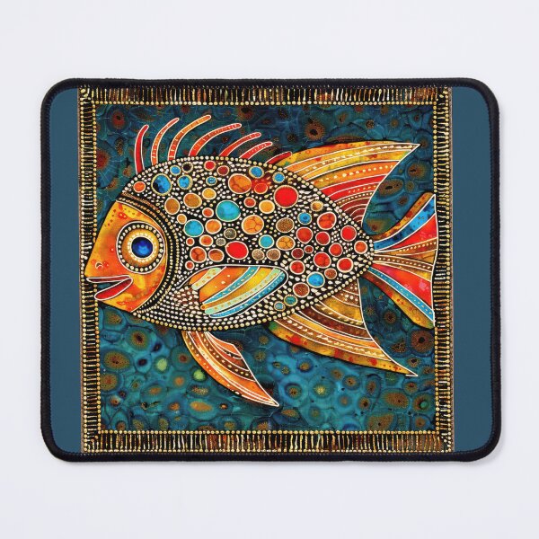 Item preview, Colorful Classic Native Print Tropical Fish designed and sold by uncledougie.