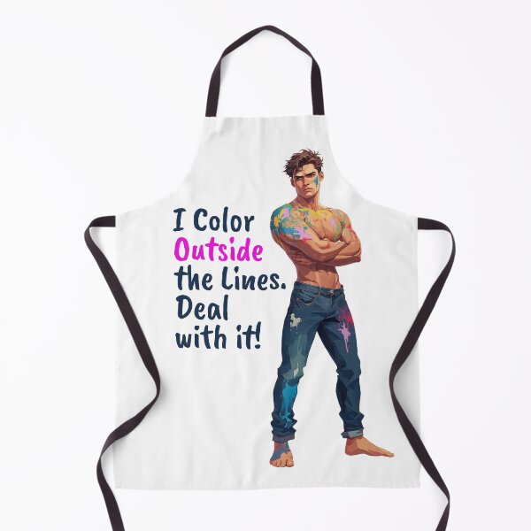 Item preview, I Color Outside the Lines. Deal with it! designed and sold by Robin Knight.